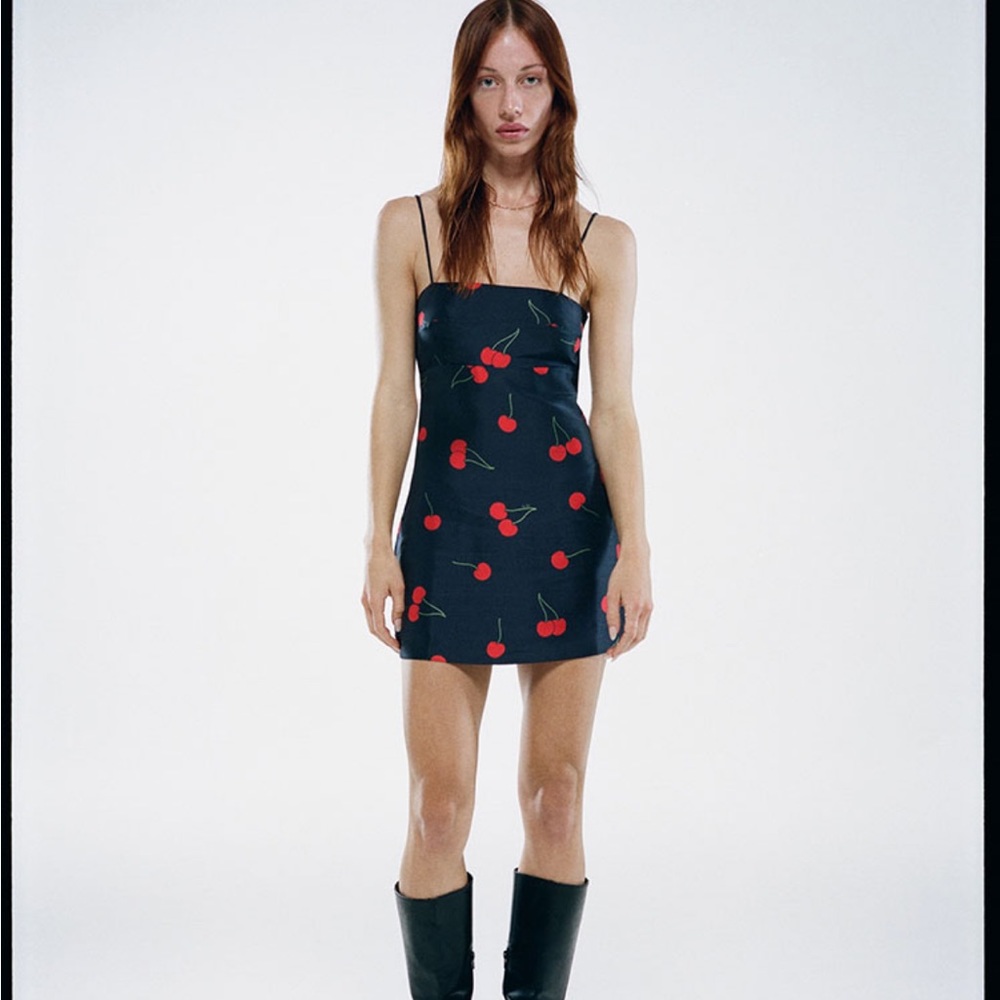 Realisation Par The Christy mini dress in “Wild Cherry”